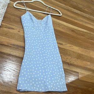LIGHT BLUE HELLO MOLLY MINI DRESS